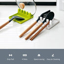 Kitchen Spatula Rack Utensil Rest with Drip Pad Heat-Resistant BPA-Free Spoon Rest Multiple Kitchen Utensil Holder