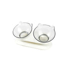 Double Cat Bowl Pet Food Water Bowl