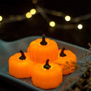 1pcs YK5013 Flameless LED Pumpkin Lantern Candle Light