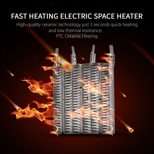 Electric Space Heater Safe Overheat Protection Quiet Personal Mini Space Heater PTC Ceramic Heating Heater with 2 Heat Settings for Office Room Desk Indoor Use