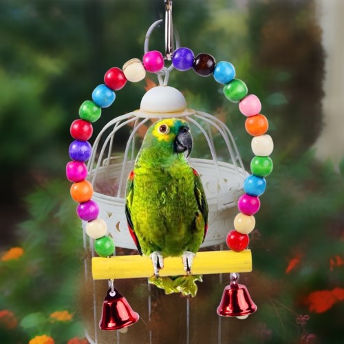 6PCS Bird Swing Chewing Toys Parrots Chewing Hanging Perches