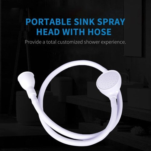 Portable Sink Spray Head  with Hose Faucet Sprayer Handheld Shower Head Bathroom High Pressure Shower Head for Bathing Baby Pets Washing Hair Rinsing Vegetables Utility Sink