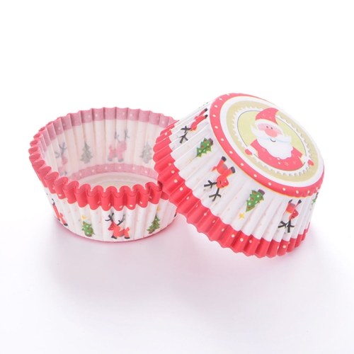 400PCS Christmas Cupcake Wrappers Disposable Cupcake Holders