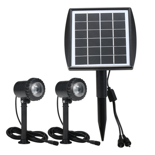 6V 1.8W LED Garden Lights Waterproof Solar Powered Outdoor  Spotlights