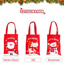 3pcs Christmas Gift Bags with Handles Reusable Grocery Bags