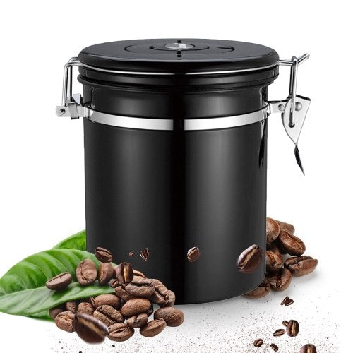 Stainless Steel Airtight Canister Coffee Bean Canister