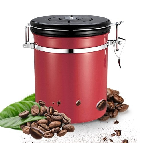 Stainless Steel Airtight Canister Coffee Bean Canister