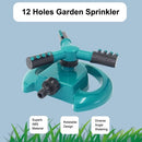 12 Holes Garden Sprinkler Adjustable Angle Rotatable