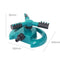 12 Holes Garden Sprinkler Adjustable Angle Rotatable