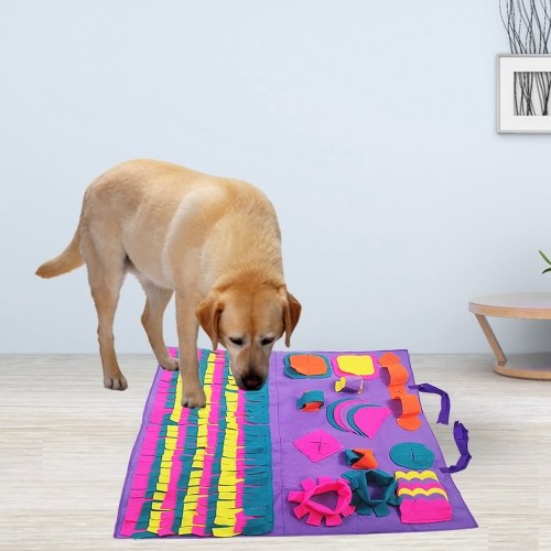 Pet Mat Dog Feeding Mat Dog Sniffing Pad Dog Training Mat Tress Release Nose Work Blanket