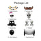 18PCs Halloween Balloons Banner Kit