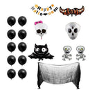 18PCs Halloween Balloons Banner Kit