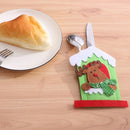 Mini Christmas Cutlery Tableware Holders Mini Santa Silverware Holders Candy Covers