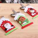 Mini Christmas Cutlery Tableware Holders Mini Santa Silverware Holders Candy Covers