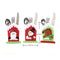 Mini Christmas Cutlery Tableware Holders Mini Santa Silverware Holders Candy Covers