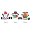 Mini Christmas Cutlery Tableware Holders Mini Santa Silverware Holders Candy Covers