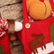 Christmas Candy Tote Bag Xmas Santa Claus Snowman Elk Pattern Reusable Tote Bags