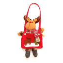 Christmas Candy Tote Bag Xmas Santa Claus Snowman Elk Pattern Reusable Tote Bags