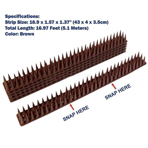 Bird Spikes, 43CM Defender Spikes Squirrel Small Birds Pigeons Repellent Spikes