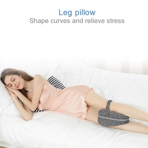 Memory Cotton Leg Pillow Knee Pillow Foam Sleeping Pillow Leg Positioner Knee Support Cushion Slow Rebound Pillow for Legs and Knees