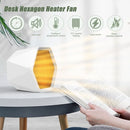 Space Heater Mini Desk Heater 600W Hexagonal Personal Mini Heater