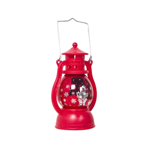 Warm Light Storm Lantern Christmas Pattern Small Led Lamp Decoration Xmas Pendant