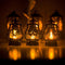 Warm Light Storm Lantern Halloween Pattern Small Led Lamp Decoration Halloween Pendant