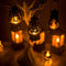 Warm Light Storm Lantern Halloween Pattern Small Led Lamp Decoration Halloween Pendant