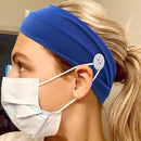 Colorful Headband with Buttons for Face Mask