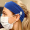 Colorful Headband with Buttons for Face Mask