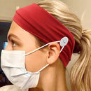 Colorful Headband with Buttons for Face Mask