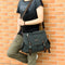 Men's Canvas Vintage Crossbody Satchel Shoulder Casual Messenger School Book Bag Black