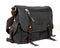 Men's Canvas Vintage Crossbody Satchel Shoulder Casual Messenger School Book Bag Black