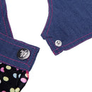 Fashion Pet Dog Clothes Jean Skirt Dress Lovely Lace Heart Apparel Costume