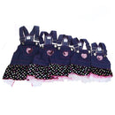 Fashion Pet Dog Clothes Jean Skirt Dress Lovely Lace Heart Apparel Costume