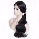 HCDiva Full Lace Human Long Hair Wigs - Black