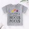 Halloween Letter Print Tee Tops - Gray