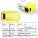 Hd 1080p Mini Portable Video Projector - Yellow