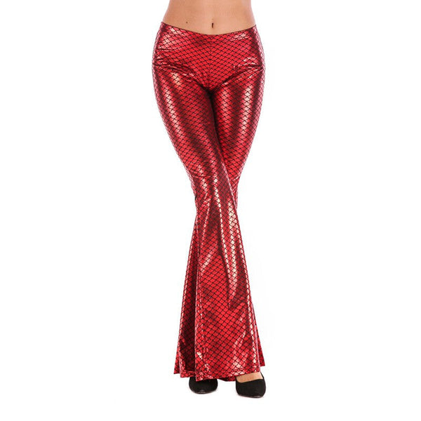 High Elastic Seamless Wide Pants - Red