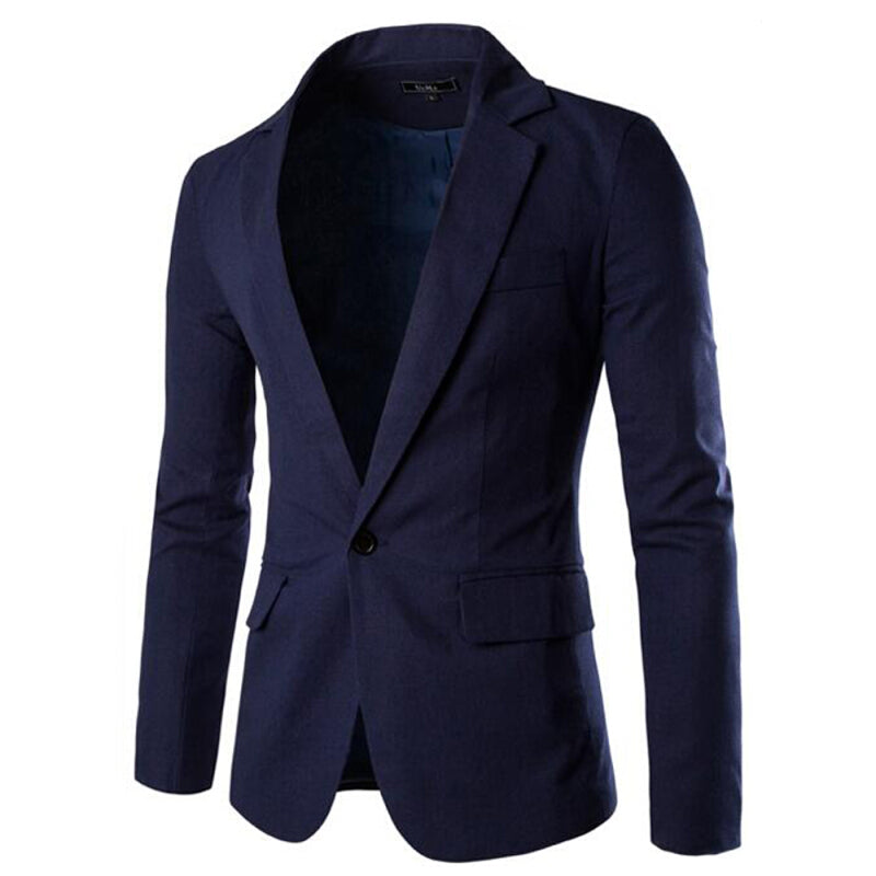 High Quality England Stylish Men Casual Jacket - Navy Blue