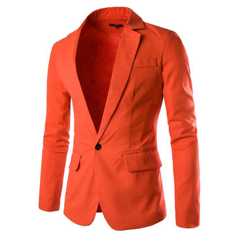 High Quality England Stylish Men Casual Jacket - Orange