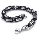 Hpolw Premium Stainless Steel Bracelet - Black&Silver