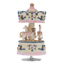 Laxury Windup 3-horse Carousel Music Box Creative Artware Gift