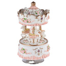 Laxury Windup 3-horse Carousel Music Box Creative Artware Gift