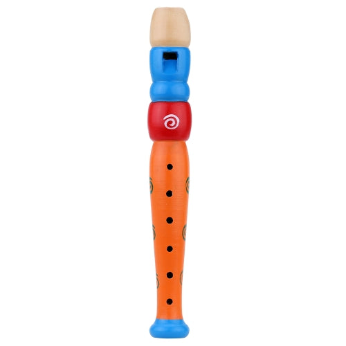 Wooden Piccolo Flute Sound Musical Instrument Early Education Toy Gift for Baby Kid Child