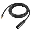 2m/ 6.6ft XLR Male to 3.5mm Plug Audio Cable Cord for Computer Mixer Mixing Console Loudspeaker