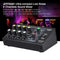 ammoon AM-228 Ultra-compact Low Noise 8 Channels Metal Mono Stereo Audio Sound Mixer with Power Adapter Cable