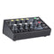 ammoon AM-228 Ultra-compact Low Noise 8 Channels Metal Mono Stereo Audio Sound Mixer with Power Adapter Cable