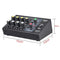 ammoon AM-228 Ultra-compact Low Noise 8 Channels Metal Mono Stereo Audio Sound Mixer with Power Adapter Cable