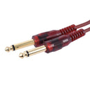 1.5m / 5ft Stereo Audio Cable Cord Wire 3.5mm 1/8" Male to Dual 6.35mm 1/4" TRS Male Plug for Computer Mixer Mixing Console